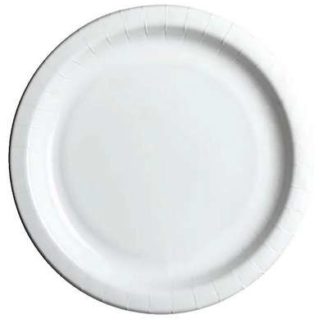 Kartonkilautanen, 23cm, pahvi, valkoinen, 1 pss/50