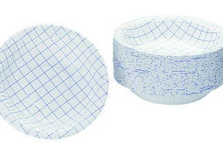 Kartonkilautanen, 20cm, syvä, siniruudut, 1 pss/50