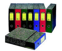 Mappi, Mercantil A4, kotelo + etikettitasku, punainen