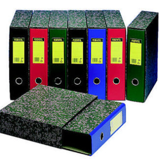 Mappi, Mercantil A4, kotelo + etikettitasku, musta