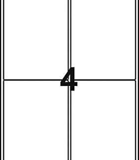 Lasertarra, Avery L7169-100, 99.1x139/400, 4 tarraa/arkki, 100 arkkia/pkt