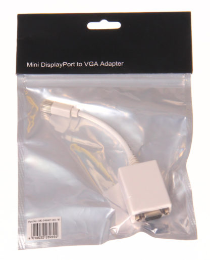 Adapteri, MiniDP-VGA, 0.15m, valkoinen