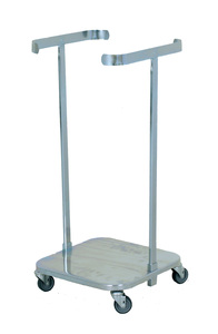 Jätesäkkiteline, 125 l., sinkitty, muovipyörät