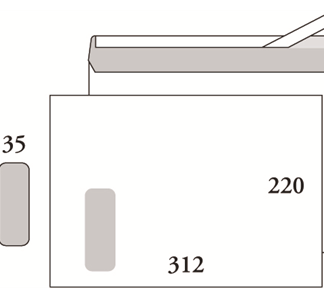 Opus, Ikkunakuori E4 SSS 220x312 valk, 1 pkt/500