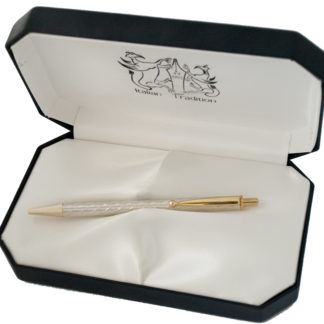 Kynäkotelo, Grifos, 8-kulmainen, nahkajäljitelmä, musta