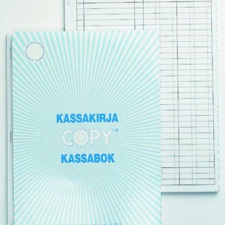 Kassakirja 502, A4/50+50, 2-tili numeroitu, jäljentävä