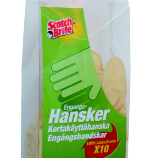 Käsine, Scotch-Brite, kertakäyttö, 1 pkt/10