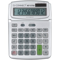 Pöytälaskin, Q-Connect 12 numeroa, aurinkokenno + paristo