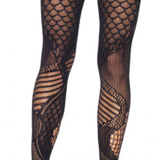 Naisten legginsit, Leg Avenue verkko, musta