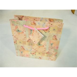 Lahjakassi, perhonen, 20x7x20, pinkki