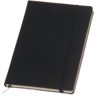 Muistikirja, OfficeBasic, A5, nauhasuljenta, 200 s, musta