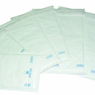 Kuplapussi, H/5, 27x36 cm, sisämitta, valkoinen