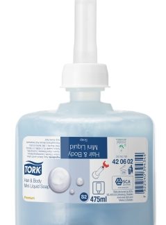 Suihkusaippua, Tork Hair & body mini, S2, 0,5 l, 1 ltk/8