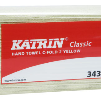 Käsipyyhe, Katrin Classic, C-taitto 2, keltainen, 1 säk/16