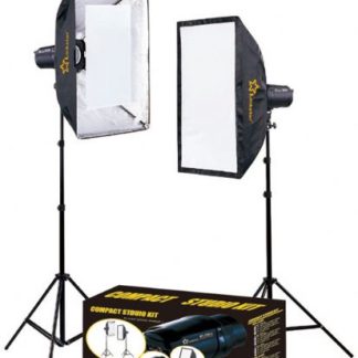 Studiosalamasarja, Linkstar Compact MTK-2250D, 2x250 w, jalustat, diffuusiosuotimet