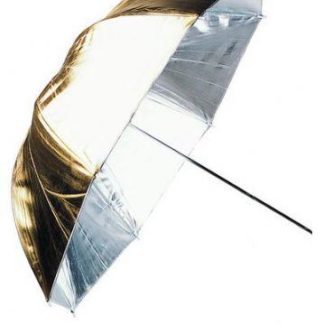 Diffuusiovarjo, hopea/kulta, käännettävä, 84 cm