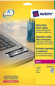 Kestotarra, Avery L6129, halkaisija 30mm, hopeinen, 1 pkt/960