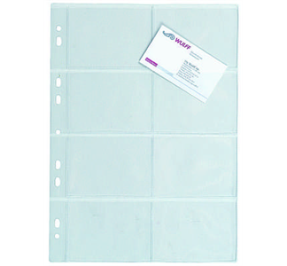 Käyntikorttitasku, PP, A4, 16 kortille, 1 pss/10