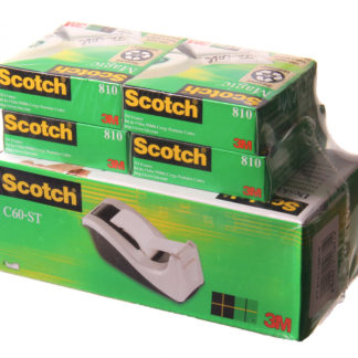 X Teippi, Scotch 810, 19x33m 4rll+katk, c60, 1 pkt/4