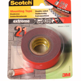 Teippi, Scotch 2-puolinen, 19mm x 1.5m