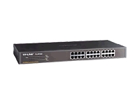 Kytkin, TP-Link, 24port 10/100 switch 19in-rack