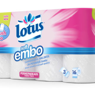 WC-Paperi, Lotus Soft Embo,  Flush n Go, 1 säk/40 rll